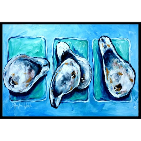 Carolines Treasures Oysters Indoor Or Outdoor Doormat- 24 x 36 in. MW1110JMAT